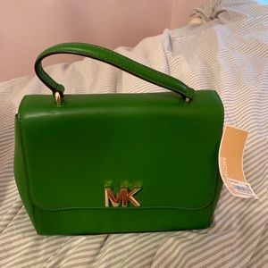 Beautiful designer green bag
